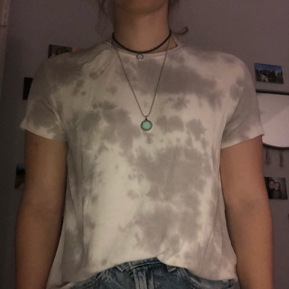 Ribbed Tie dye American Eagle shirt